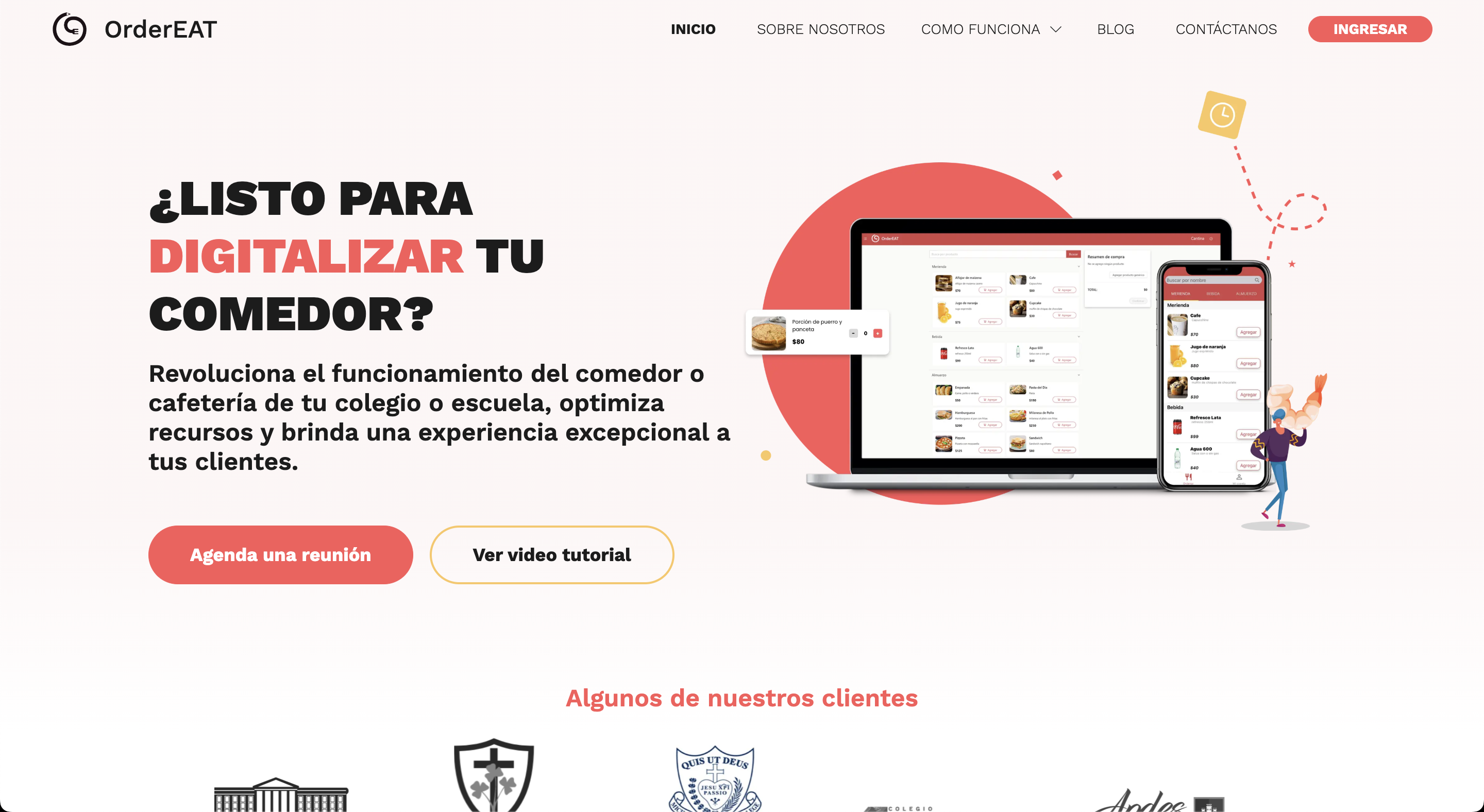 OrderEAT Landing Page 1