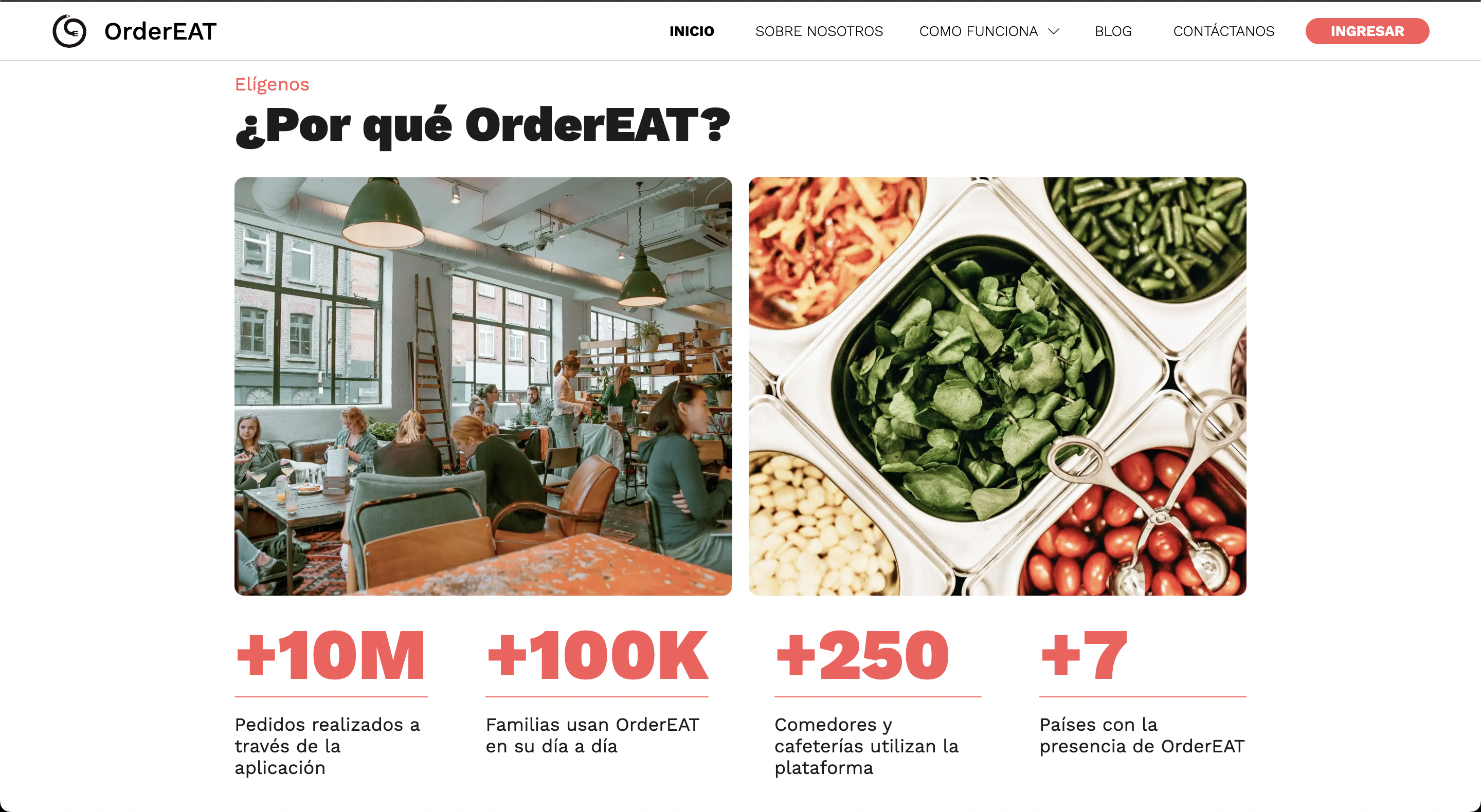 OrderEAT Landing Page 2